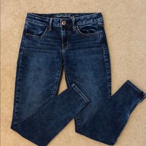 AE Acid Wash Jeggings with Zipper
